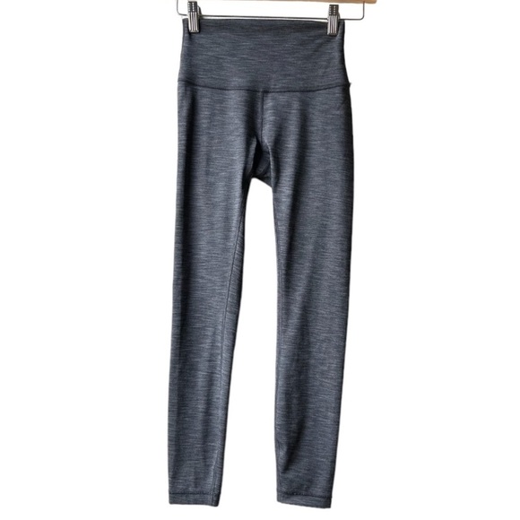 Lululemon Wunder Under Hi-Rise 7/8 Tight Full-On Luxtreme 25" Heathered Black 2 - Picture 1 of 15